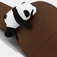 thumbnail image 7 of Womens Sun Hat Unisex Cute Panda Embroidered Baseball Cap Spring Summer Sun Coffee One Size, 7 of 7