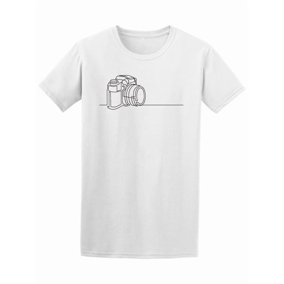 One Line Drawing Of Camera Tee Men's -Image by Shutterstock
