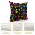 thumbnail image 4 of Shangniulu  Colorful Dog Animal Paws Prints Throw Pillow Covers Decorative Square Pillowcase Soft Cushion Covers for Sofa Couch Bed Home Decor, 4 of 5