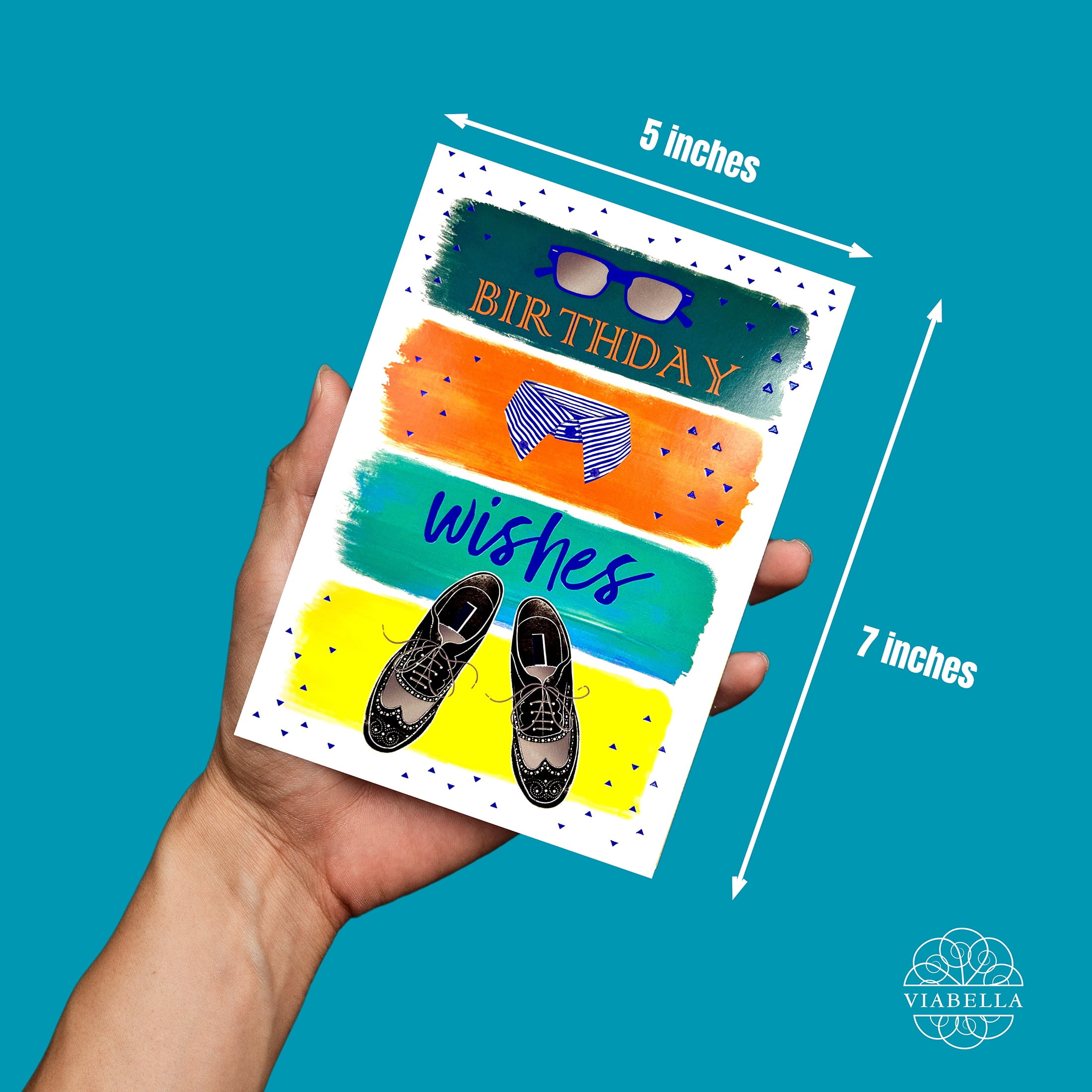 Viabella Birthday Card -Wingtip Shoes