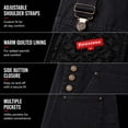 thumbnail image 4 of Firestone Mens Overalls - Warm Insulated Bib Overalls for Men, Durable Workwear Bibs, Sizes Run Small, 4 of 7