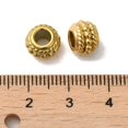 thumbnail image 3 of 20 pc 304 Stainless Steel Beads Large Hole Beads Rondelle Real 18K Gold Plated 8x6.5mm Hole: 4mm, 3 of 3