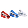 thumbnail image 4 of CRAFTHROU 3Pcs Small Hand Sewing Machine Portable Emergency Repair For General Users Red Metal, 4 of 8