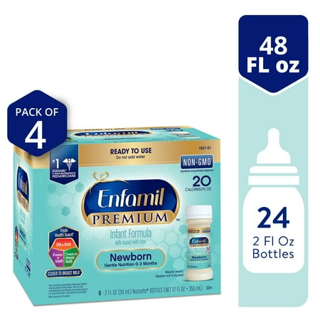 Enfamil NeuroPro EnfaCare Premature Liquid Baby Formula with Iron, For Catch-Up Growth, 2 Fl Oz Bottle, 24 Count