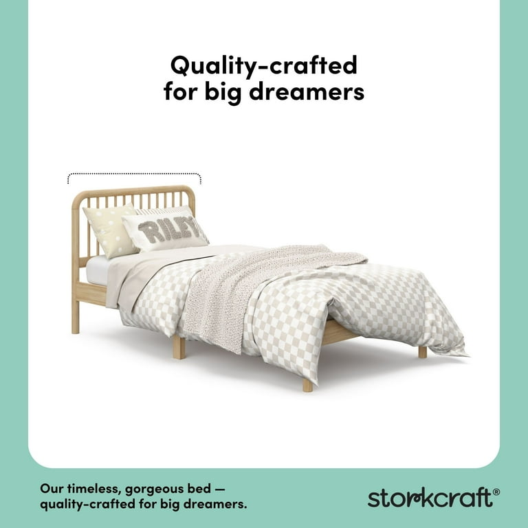 Storkcraft Porto Twin Bed, Natural - Walmart.com