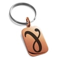 thumbnail image 1 of Stainless Steel Euler-Mascheroni Mathematical Engraved Small Rectangle Dog Tag Charm Keychain Keyring, 1 of 1