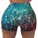 thumbnail image 2 of Fotbe Colorful Rainbow Glitter Shorts Sin Costuras – Shorts Deportivos de Cintura Alta para Mujer, Elásticos para Gimnasio, Yoga, Running o Ciclismo-X-Large, 2 of 8