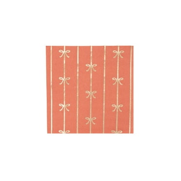 SUNKISSED ORANGE SIGNATURE BOW SMALL NAPKINS