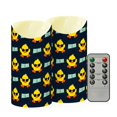 thumbnail image 2 of Duck Banknote Pattern Flameless Candles 2 PCS with Remote Realistic Moving Flame LED Tapered Pillar Set for Home Decor, 2 of 7