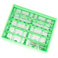 thumbnail image 2 of 50Pc Combined Transparent Drawer Storage Cabinet Detachable Green Parts Box Hardware Sorting Box, 2 of 2