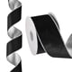 thumbnail image 1 of Cinta navideña de terciopelo de 10 yardas x 2.5" para envolver regalos, cintas para manualidades, cumpleaños, bodas, festivales, decoración de vacaciones, negro/plateado, 1 of 7