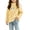Yellow, variant on Girls Fleece Mock Neck Long Sleeve T-Shirts, Stretchy Long Sleeve Panda Print Loose Fit Warm Casual Pullover Tops Tee for Fall Layering Blue Size 5-6