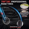 thumbnail image 6 of Akaber Road Bike, 700C Hybrid Bikes for Men, Adult Bike with 21-Speed Shimano Drivetrain, Lightweight Aluminum Frame, Commuter Bicycle, 6 of 9