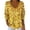 110ZA-Yellow1, variant on oqasdz Sweatshirts for Women Long Sleeve V Neck with Shoulder Drop Neckline Featuring Digital Print Design Comfort Cozy Casual Outdoor