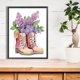 thumbnail image 2 of Pintura de diamante 5D DIY, Kit de bota de flores con forma especial parcial, decoración del hogar Hugtrwg Para estrenar, 2 of 9