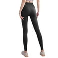thumbnail image 7 of WLJ Women Solid Color Cross Lace Up Waist Mesh Splicing Yoga Pants, 7 of 7