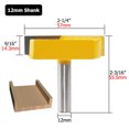 thumbnail image 4 of Cleaning Bottom Router Bits with 12mm Shank Cutting Diameter for Surface Planing Router Bit, 4 of 8