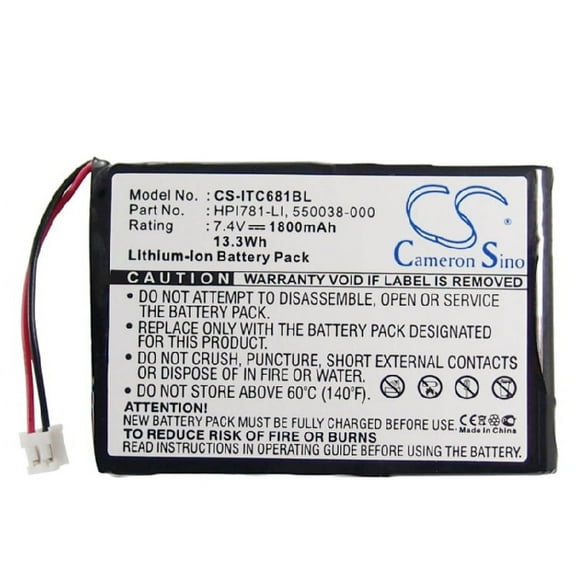 1800mAh Intermec 320-082-021 HPI781-LI 550038-000 Battery for 682 781T 680 682T 781 782T PB20 PB20A 681