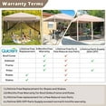 thumbnail image 7 of Quictent 8x8 Ez Pop up Canopy Screen House with Netting Instant Outdoor Canopy Tent Mesh Sideswalls, Roller Bag Included (Tan), 7 of 7