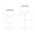 thumbnail image 2 of Sillas de Barra Acolchada con Respaldo ilios innova  minimalista gris, 2 of 5