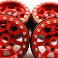 thumbnail image 4 of maskred Metal Wheel Rims For VENTURE Aluminum Alloy Crawler Shock-proof 8pcs RC Car Accessories Replacement Parts Red, 4 of 6