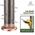 thumbnail image 4 of Kingsyard Metal Finch Feeder for Thistle/Nyjer Seed, Tube Bird Feeders for Outdoors Hanging, 2 lbs Large Capacity, Easy to Refill & Clean, Antique Copper, 4 of 6