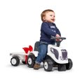 thumbnail image 3 of Falk FA240C Valtra Ride-On & Push-Along Tractor with Trailer & Tools for 1 Year Kids, White, 3 of 4