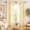 Yellow, variant on OVZME Cyan Blue Ombre Print Crushed Sheer Curtains 84 Inch 2 Panels, Light Filtering Window Drapes for Living Room Bedroom, Rod Pocket, Each 42Wx84L Inch