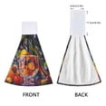 thumbnail image 4 of BZSMCE Hanging Hand Towels Fashion Fruit Fiesta Delight Pattern 2-Pack - Velcro Style Bathroom Kitchen Towels, 4 of 7