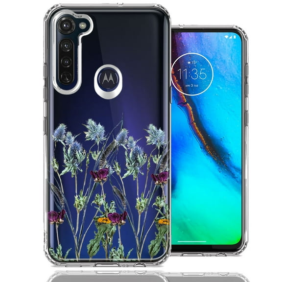 MUNDAZE For Motorola Moto G Stylus Country Dried Flowers Design Double Layer Phone Case Cover