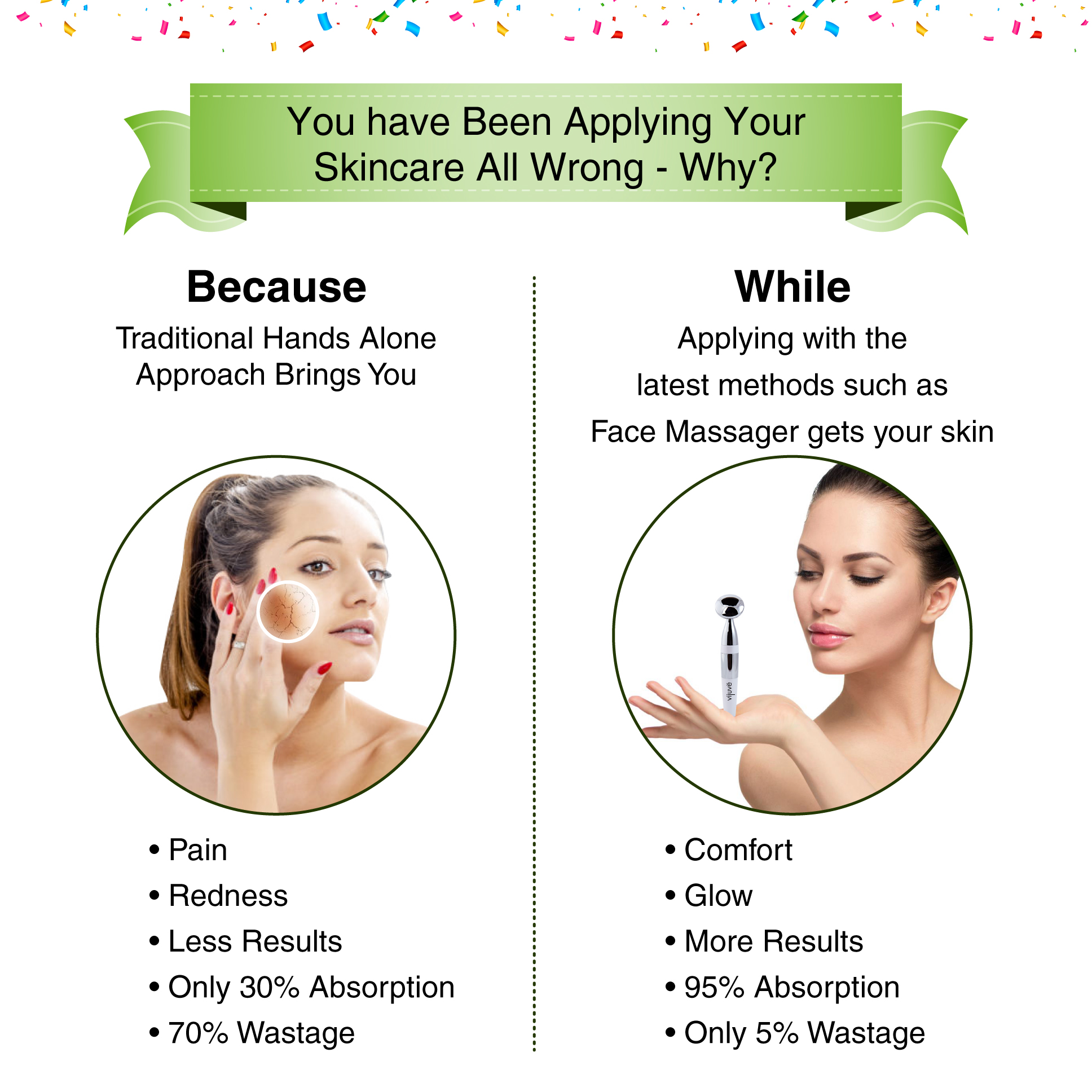 ($120 Value) VIJUVE Anti-Aging Facial Toning Massager - image 3 of 8
