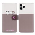 thumbnail image 2 of Compatible avec iPhone 11 Pro Max Étui Portefeuille Motif Animaux Mignons avec Fentes pour Cartes Couverture Rabattable, 2 of 5
