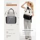 thumbnail image 5 of Mochila para portátil LOVEVOOK para mujer, a la moda, 15.6 pulgadas, beige-negro, 5 of 9
