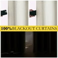 thumbnail image 4 of NICETOWN Full Blackout Curtains for Living Room Modern Grommet Room Darkening Thermal Insulated Solid Drapes, W42 x L72, Beige, Set of 2, 4 of 9