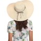 thumbnail image 5 of Women's wide brim straw hat soft brim foldable roll up hat beach sun hat UPF 50+, 5 of 5