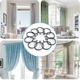 thumbnail image 6 of 44 Pack Curtain Rings with Eyelets, Metal Drapery Ring for Pinch Pleat Curtains, Drape Ring 1.5 Inch I D, Fits Up to 1.2 in Rod (Black), 6 of 7