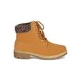 thumbnail image 2 of Women Nubuck Marled Knit Collar Lace Up Work Boot 18971, 2 of 6