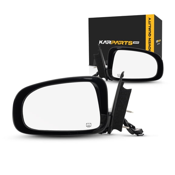 For Chevy Impala Door Mirror 2000 01 02 03 04 2005 Pair Driver and Passenger Side Unpainted Power Heated GM1320243