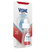 Visine Red Eye Hydrating Comfort Redness Relief Lubricating Eye Drops, 0.28 fl. oz 1 ea (Pack of 6)