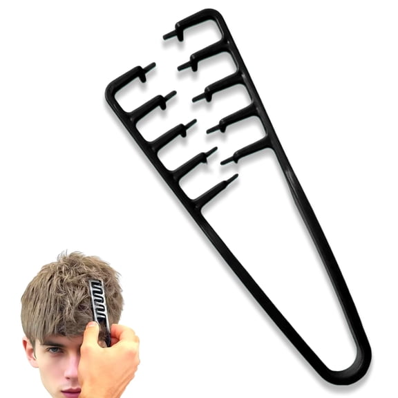 2pcs Texture Comb for Volumizing & Styling, Wide Tooth Comb for Curly Hair Men & Women, Anti-Frizz Root Lifting Styling Tool (Blue)