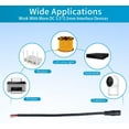 thumbnail image 4 of mistyhony 0.8ft 16AWG DC5525 Power Terminal Cable, DC 5.5mm×2.5mm Male Barrel Jack Connector, for CCTV Surveillance Camera, DVR, LED Light Strips, and Other DIY Power Cable Repairs,3-Pack, 4 of 7