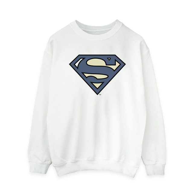 DC Comics Chandail en Molleton Logo Bleu Superman Indigo pour Femmes