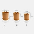 thumbnail image 6 of SPRING PARK Plastic Round Flower Plant Pot Planter Holder With Tray Home Office Garden Decor, 6 of 7