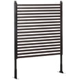 thumbnail image 1 of Brown 4ft Outdoor Privacy Screen – Metal Garden Divider for Patio, Deck & Backyard – Versatile Barrier with 2 Standing Options, 1 of 7