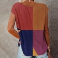 thumbnail image 3 of DailyTrove 3. Women's Two-Tone Contrast Short Sleeve Tank - V-Neck Casual Top, Minimalist for, 3 of 4
