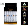thumbnail image 3 of Caruso Italy Men's Initial Monogram W Embroidery 100% Pure Cotton Handkerchief White Base With Colored Border - Pack Of 6, 3 of 4