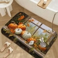 thumbnail image 3 of 1pc Pumpkins by the Window Absorbent Non-Slip Bathroom Thickened Flannel Rug Decor,Soft,Quick Drying,Suitable For Indoor/outdoor Use,Bathrooms,Bedrooms,Kitchens,Terrace,Laundry Rooms,16"x24", 3 of 9