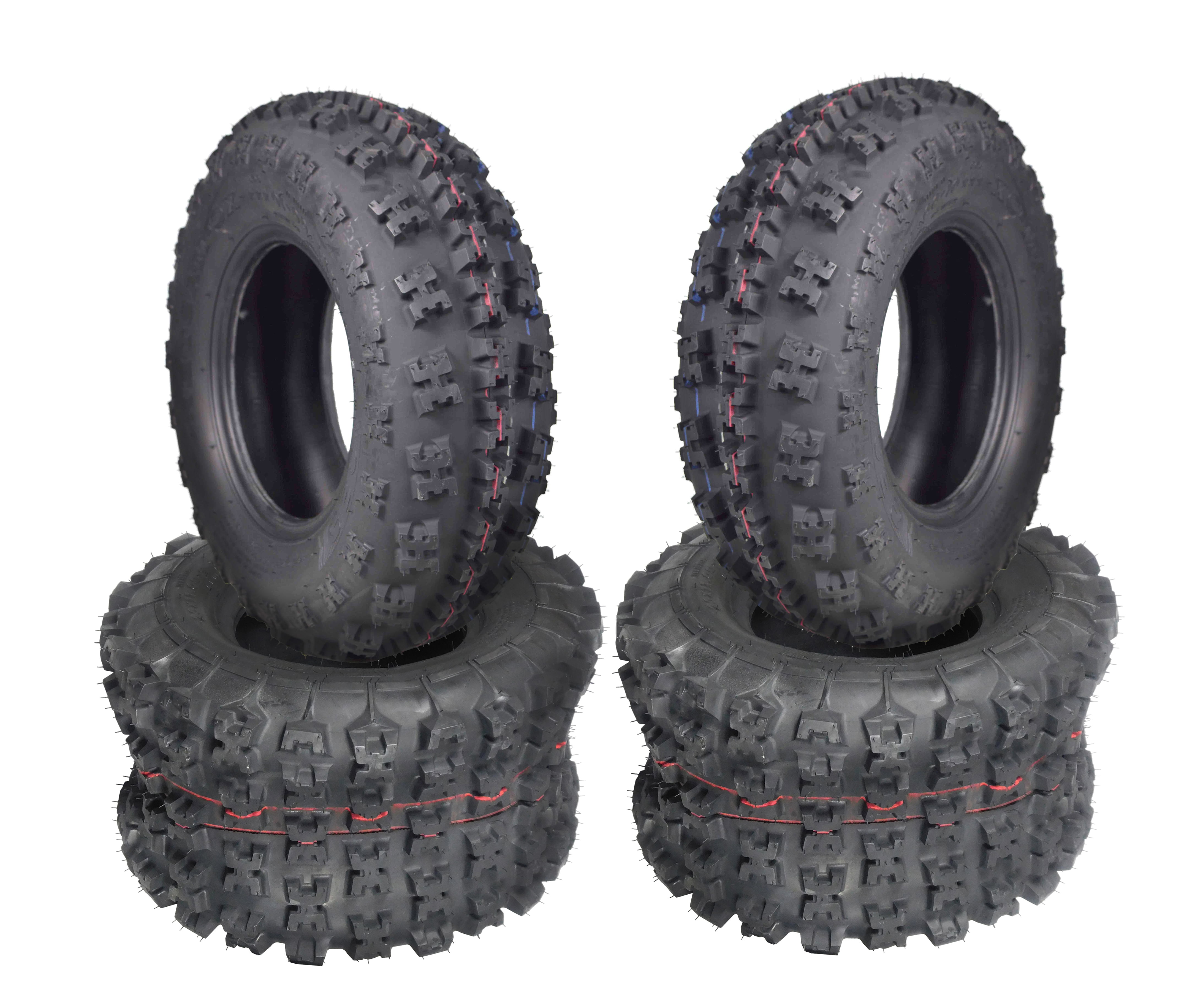 Front Tire Set 6ply 21X7-10 GBC XC-Master ATV Tires 21 7 10 21x7x10 2x