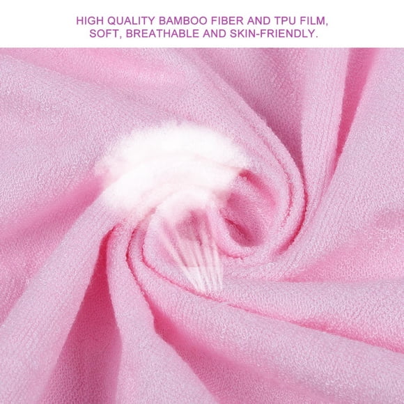 Babero adulto Fugacal Ropa protectora Impermeable 12.2 * 16.5 pulgadas Rosa claro
