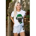 thumbnail image 3 of Cute St Pattys Day Leprechaun Pug Women's Graphic T Shirt Tees Brisco Brands S, 3 of 6